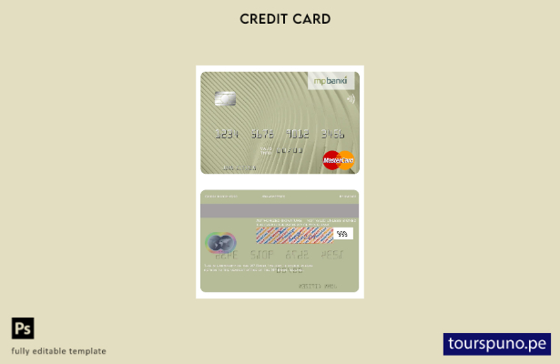 lista para imprimir la plantilla mastercard de Islandia MP Banki